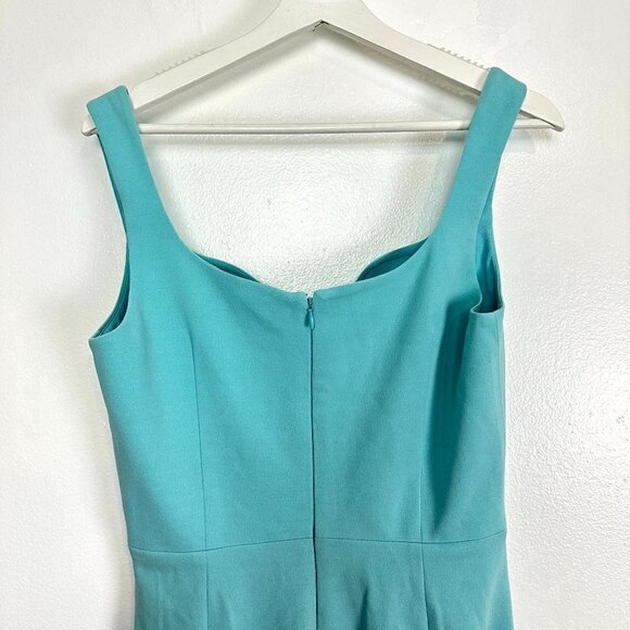 DRESS THE POPULATION Sloane Sleeveless Sheath Dress in Tranquil Blue Size Medium - Picture 9 of 12